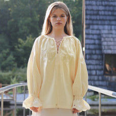 Вишита сорочка Світанок, колір сонячний