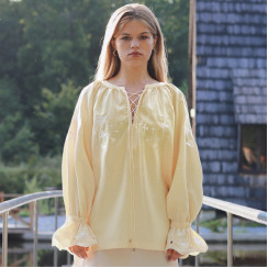 Вишита сорочка Світанок, колір сонячний